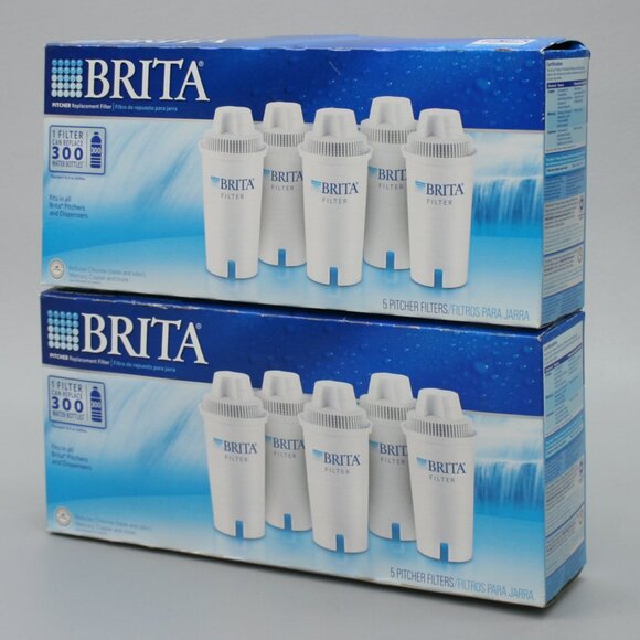 Two - 5 Packs (10) Brita 636011 Replacement Water Filters Pitchers & Dispensers - Picture 9 of 9